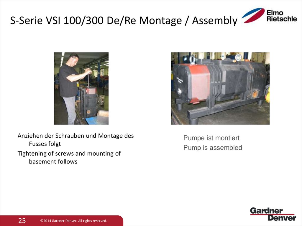 S-Serie VSI 100/300 De/Re Montage / Assembly