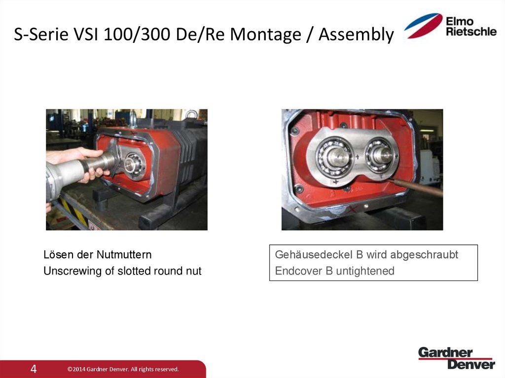 S-Serie VSI 100/300 De/Re Montage / Assembly