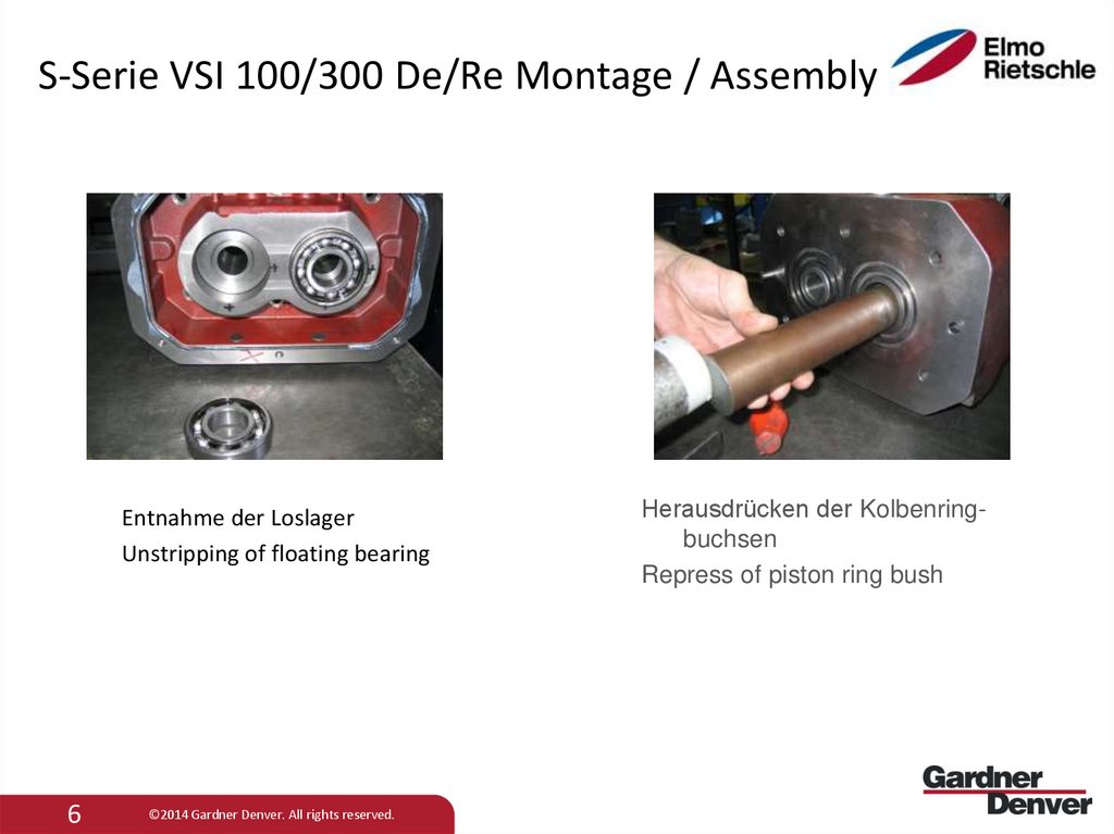S-Serie VSI 100/300 De/Re Montage / Assembly