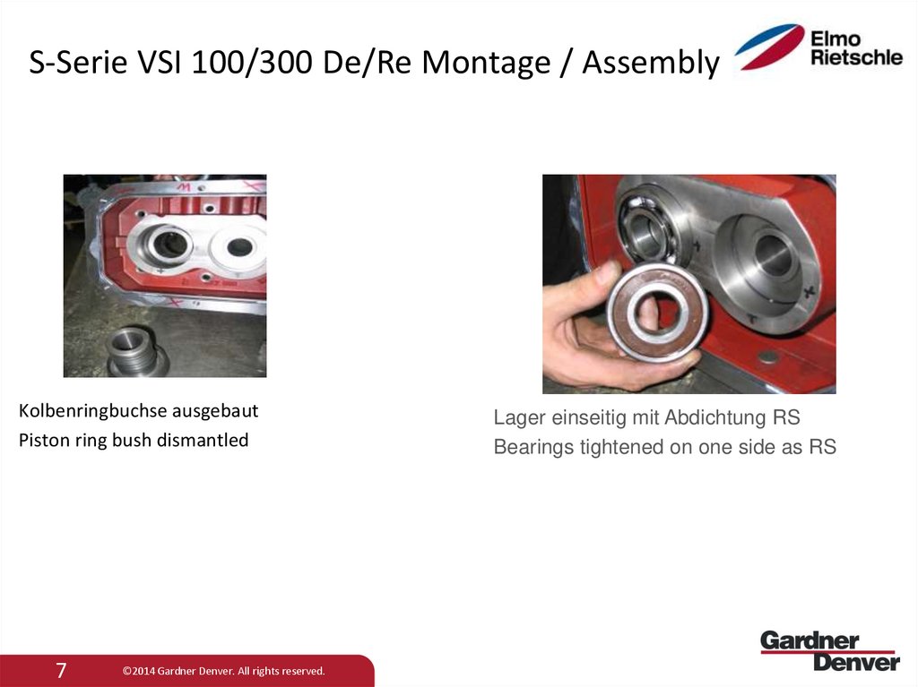 S-Serie VSI 100/300 De/Re Montage / Assembly