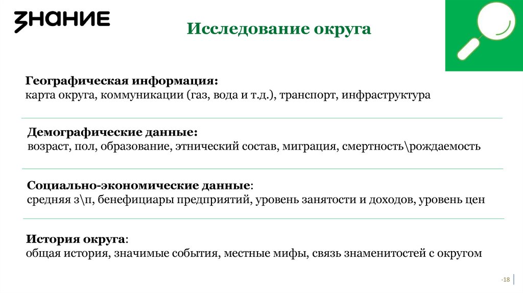 Исследование округа