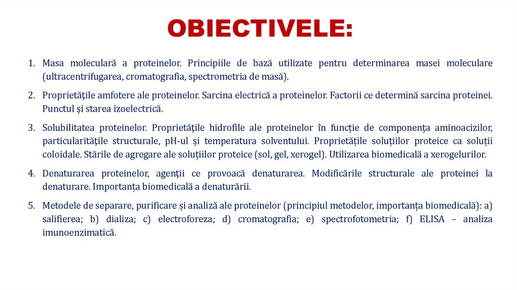 OBIECTIVELE: