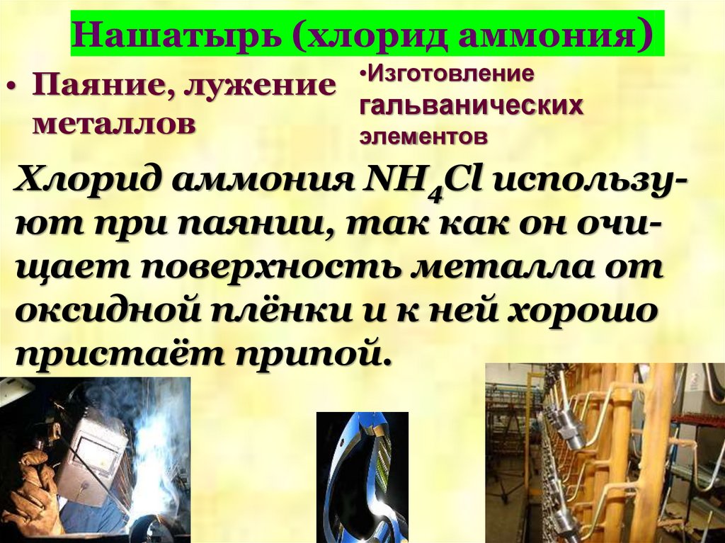 Нашатырь (хлорид аммония)