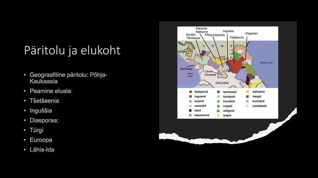 Päritolu ja elukoht