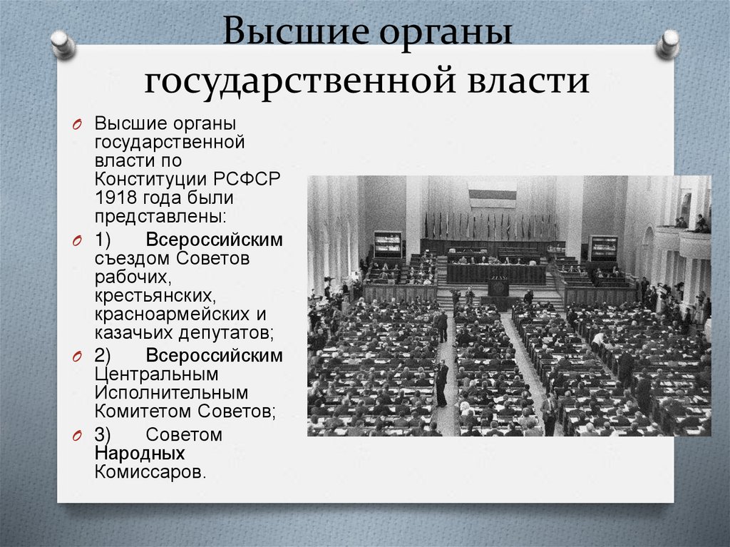 Высшие органы государственной власти