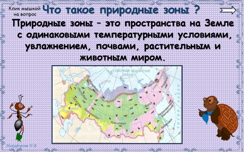 Что такое природные зоны ?