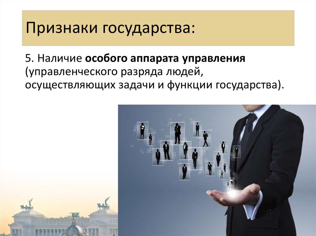 Признаки государства: