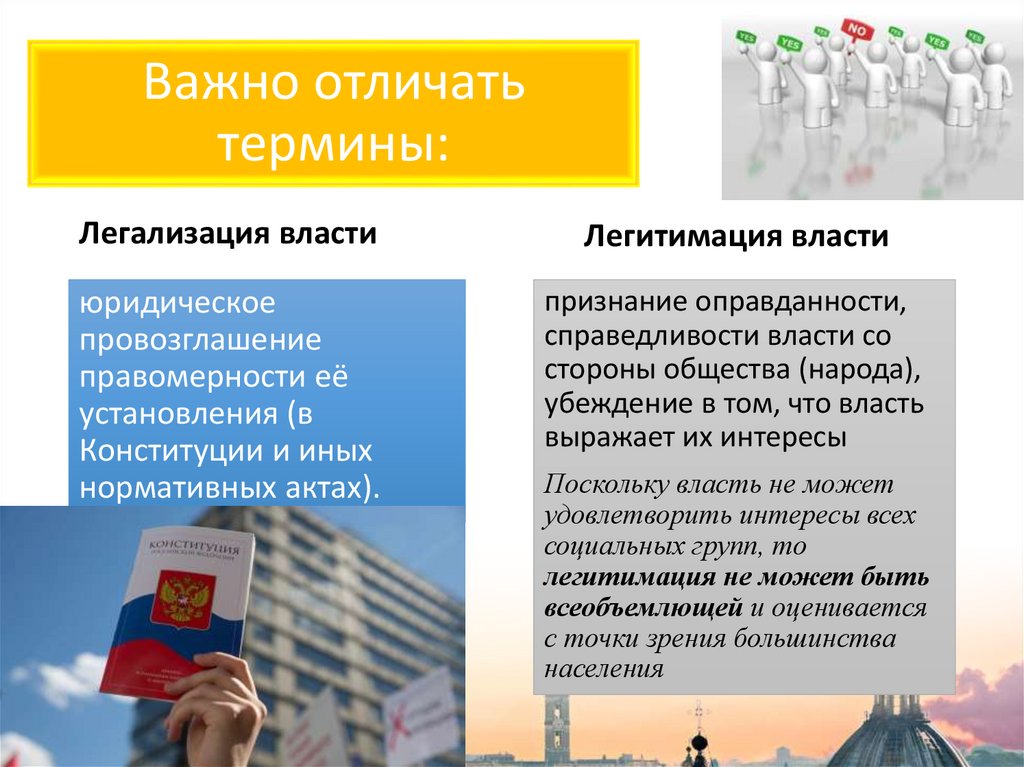 Важно отличать термины: