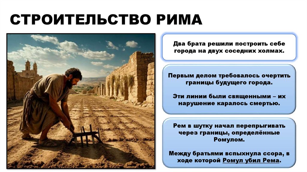 СТРОИТЕЛЬСТВО РИМА