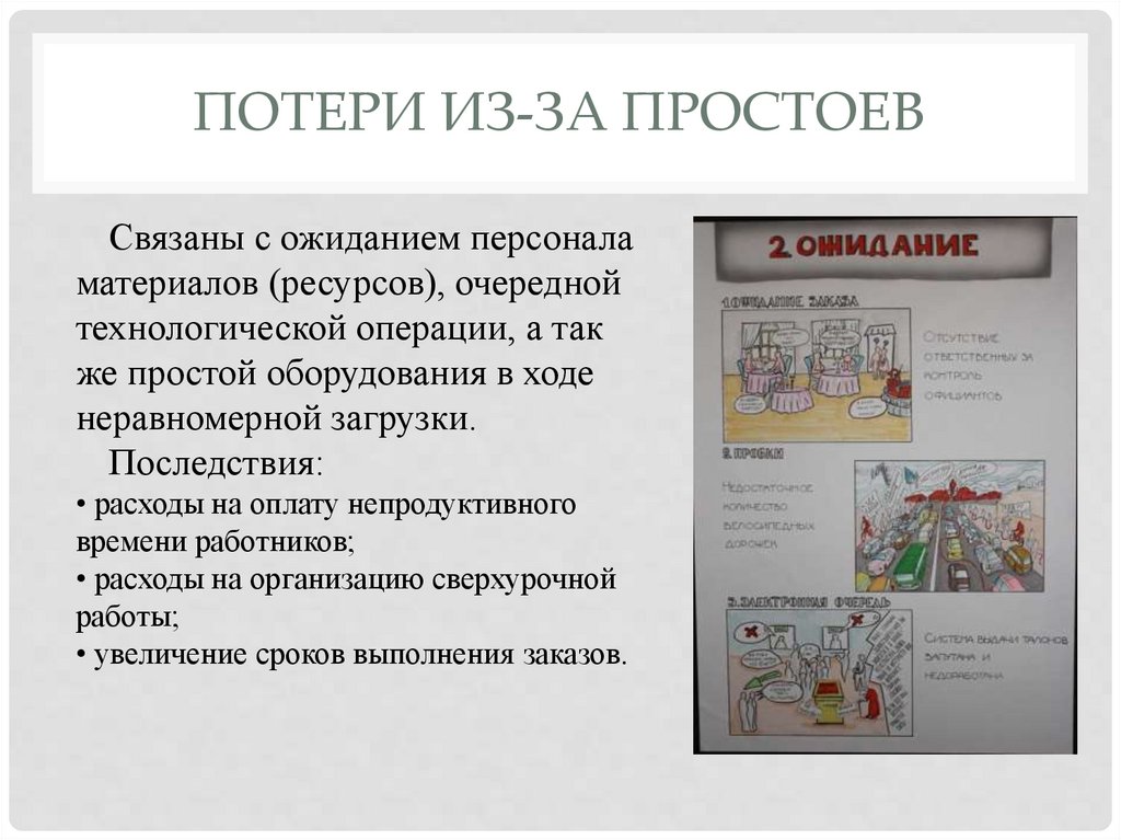 Потери из-за простоев