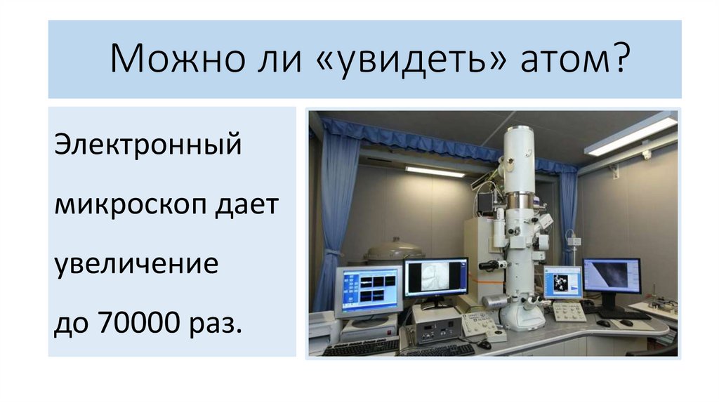 Можно ли «увидеть» атом?