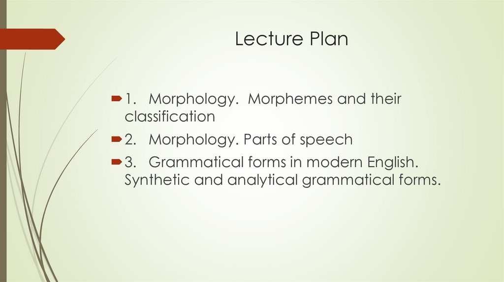 Lecture Plan