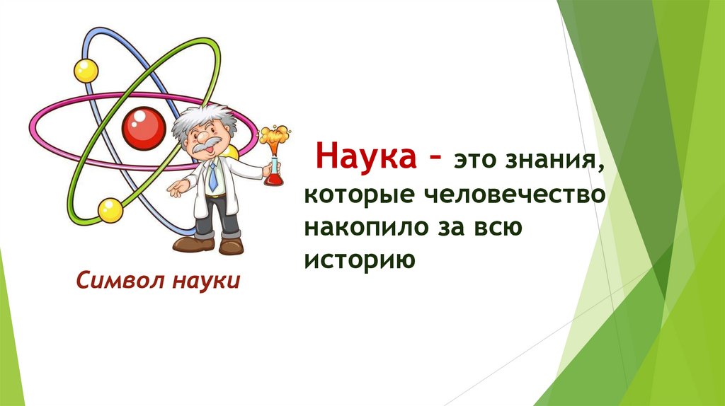 Наука – это знания, которые человечество накопило за всю историю