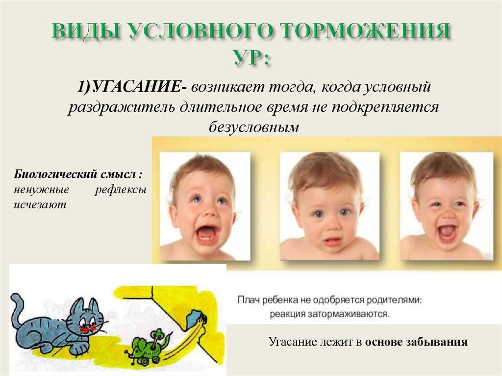 ВИДЫ УСЛОВНОГО ТОРМОЖЕНИЯ УР: