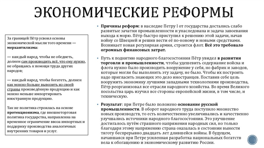 Экономические реформы