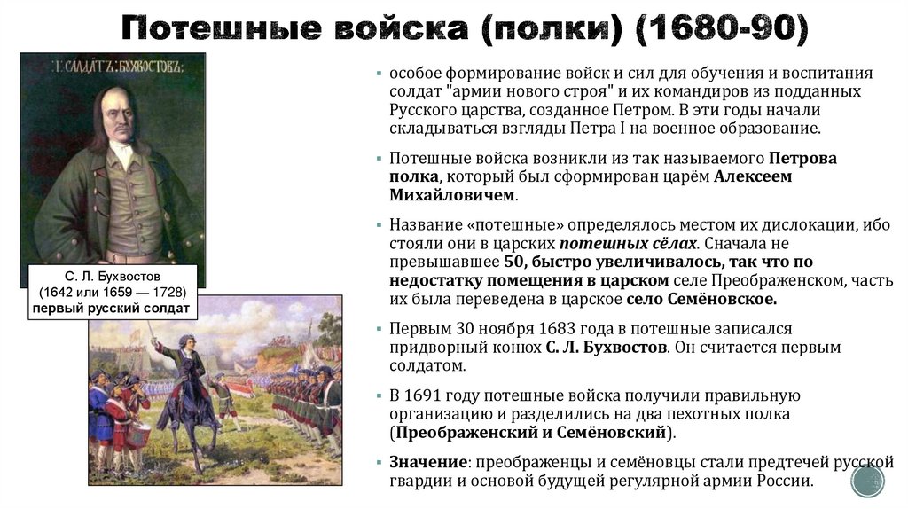 Потешные войска (полки) (1680-90)