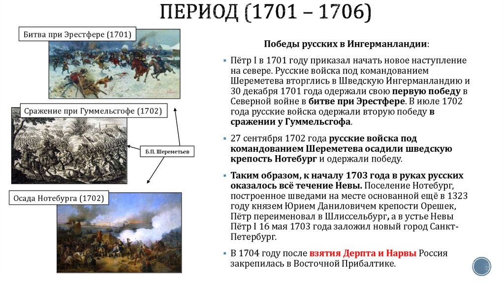 период (1701 – 1706)