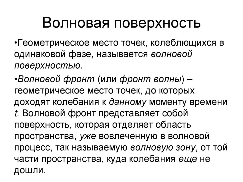 Волновая поверхность