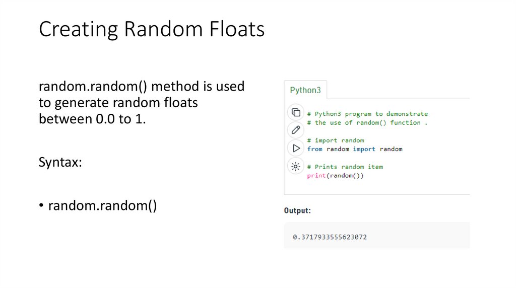 Programming 1 term 1 lesson Random (1) - презентация онлайн