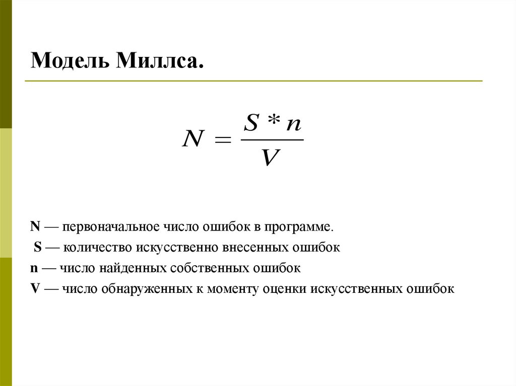 Модель Миллса.