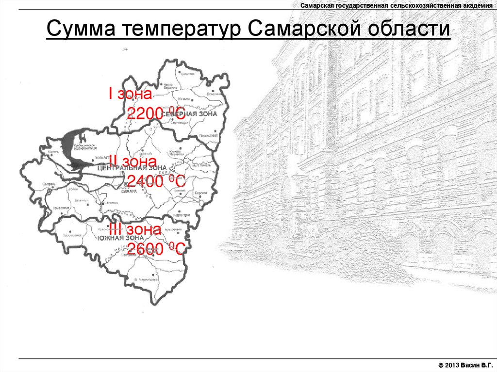 Сумма температур Самарской области