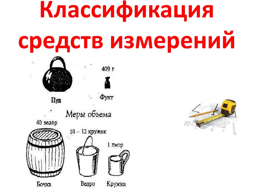 Классификация средств измерений