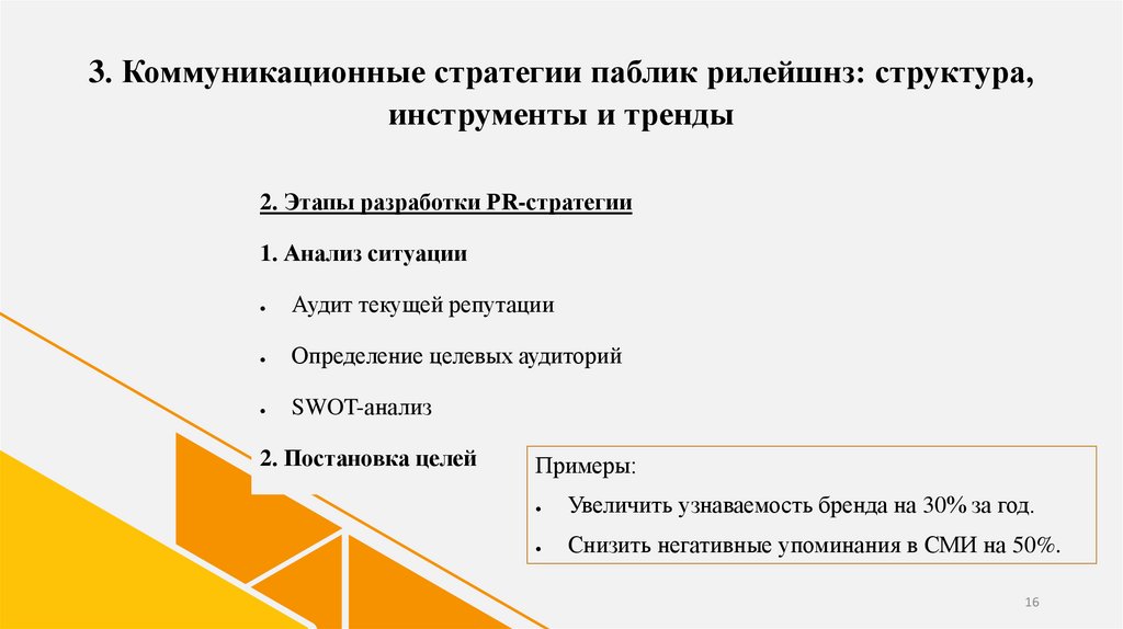 3. Коммуникационные стратегии паблик рилейшнз: структура, инструменты и тренды