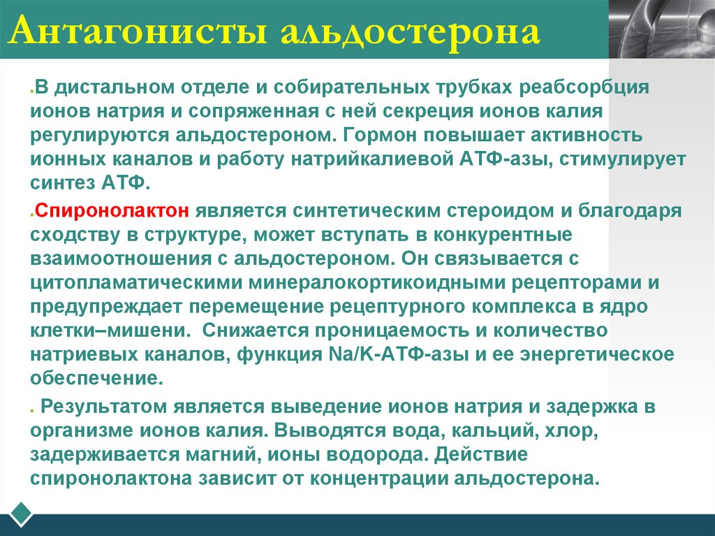 Антагонисты альдостерона