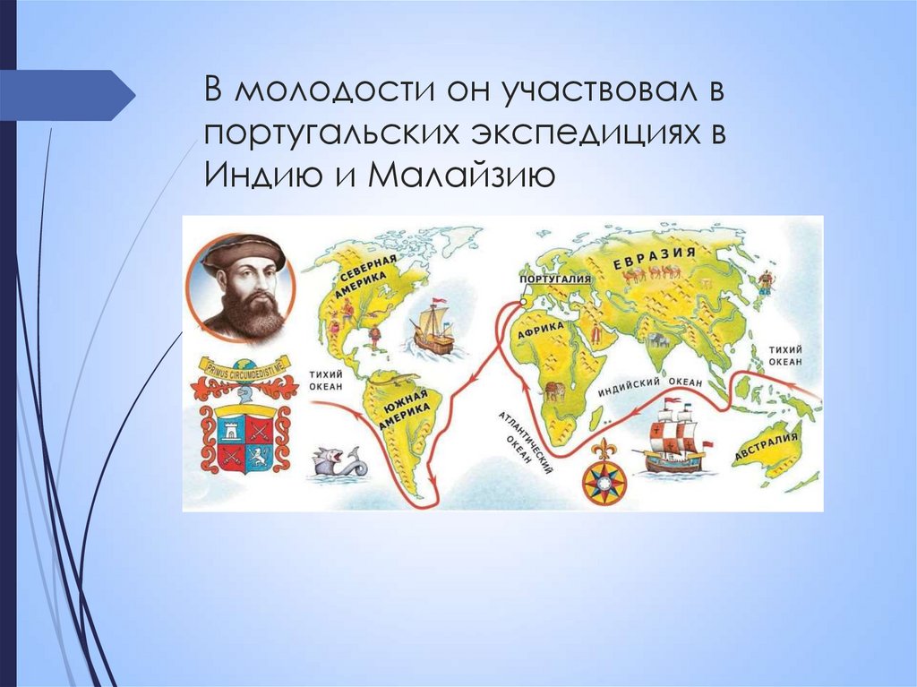 В молодости он участвовал в португальских экспедициях в Индию и Малайзию