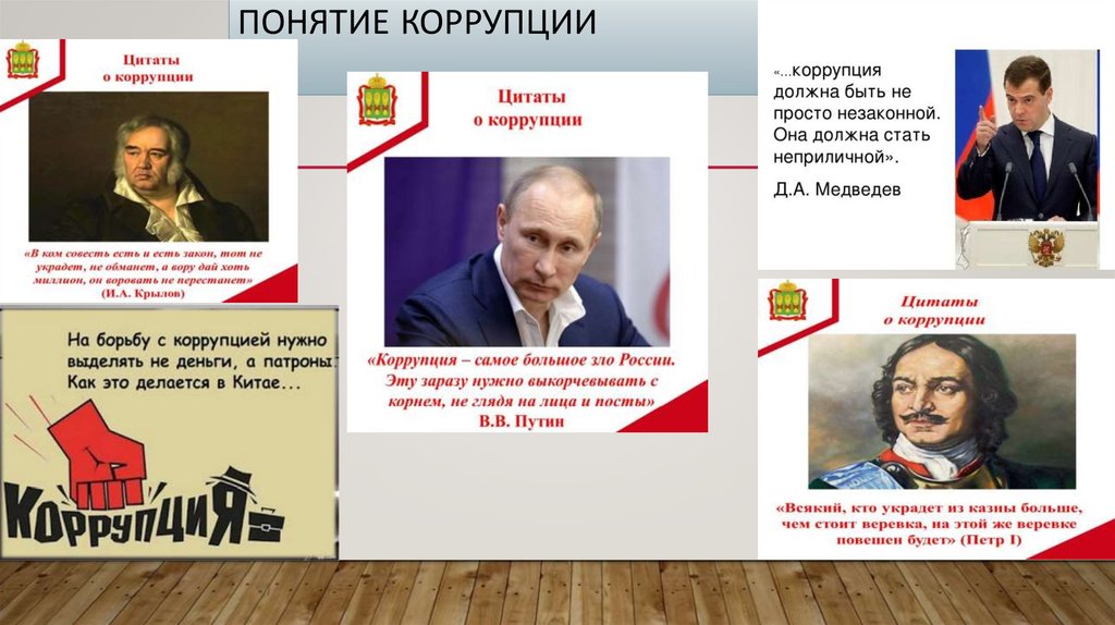 Понятие коррупции