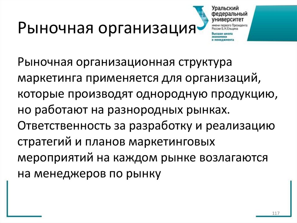 Рыночная организация