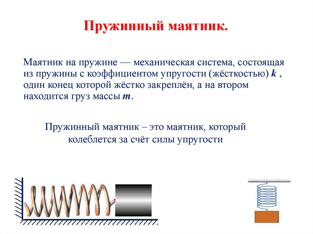 Пружинный маятник.