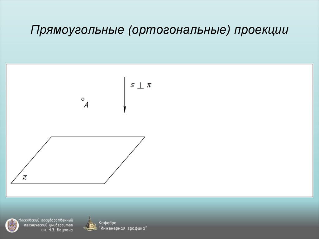 Прямоугольные (ортогональные) проекции