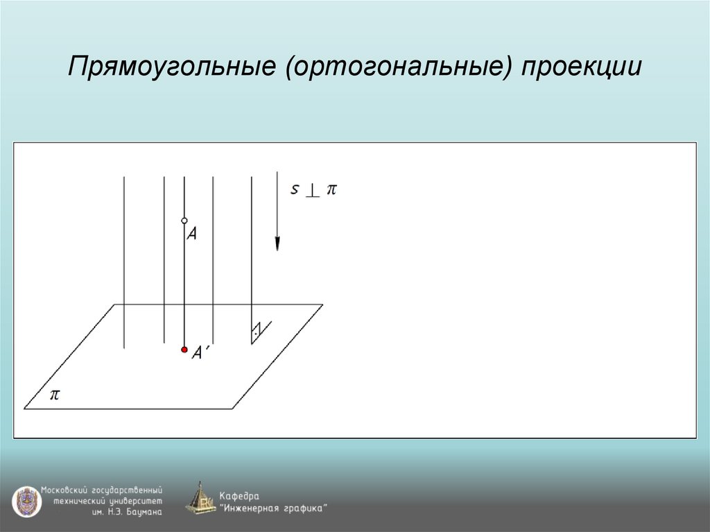 Прямоугольные (ортогональные) проекции