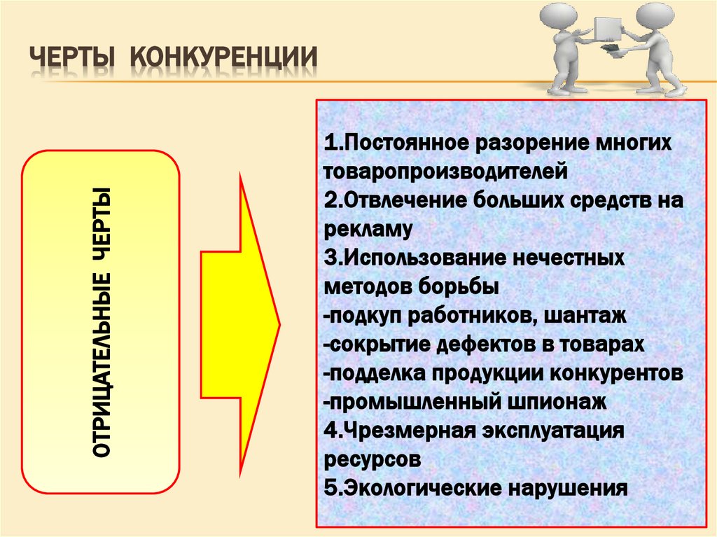 Черты конкуренции