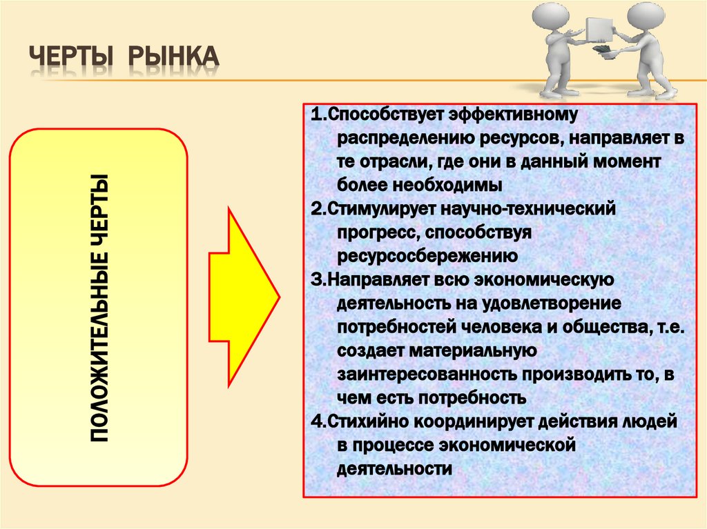 Черты рынка