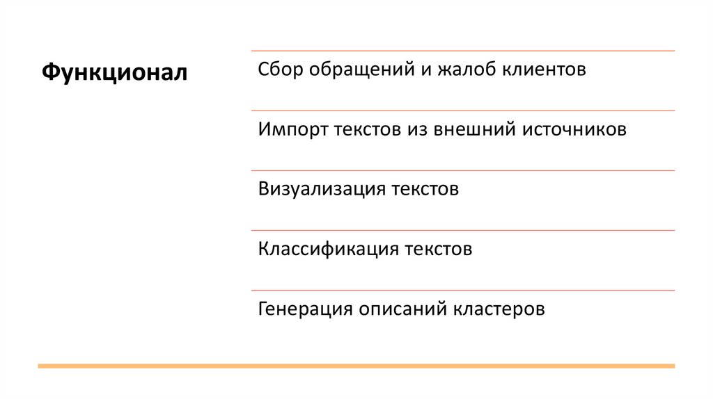 Функционал