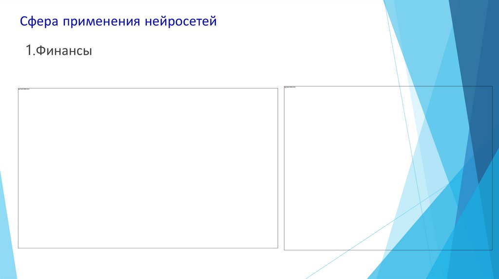 Сфера применения нейросетей