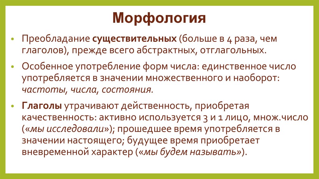 Морфология