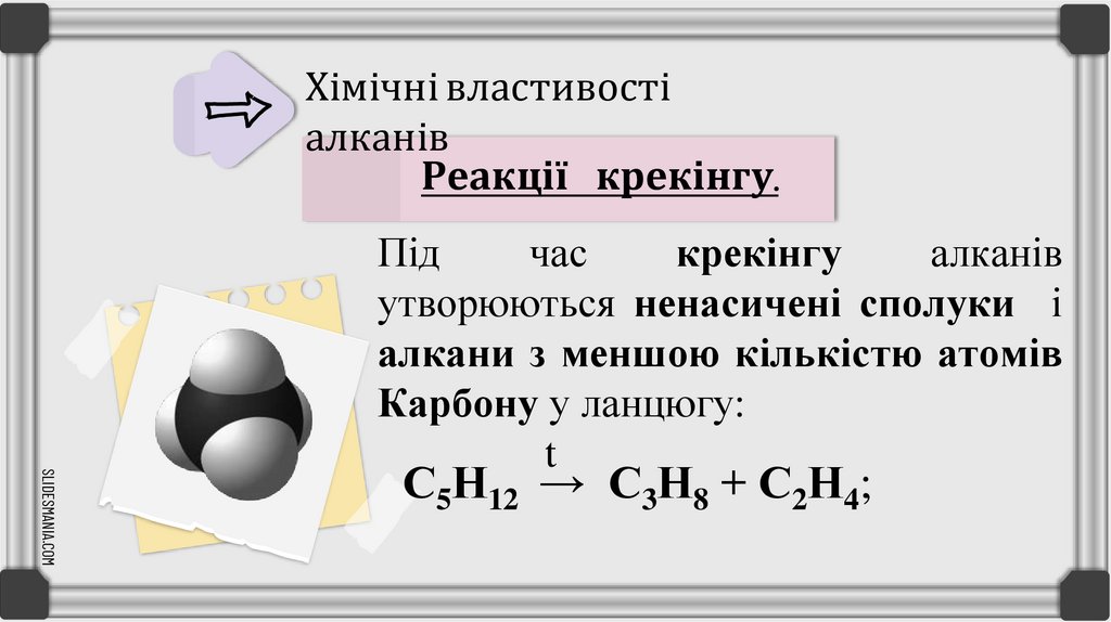 Хімічні властивості алканів