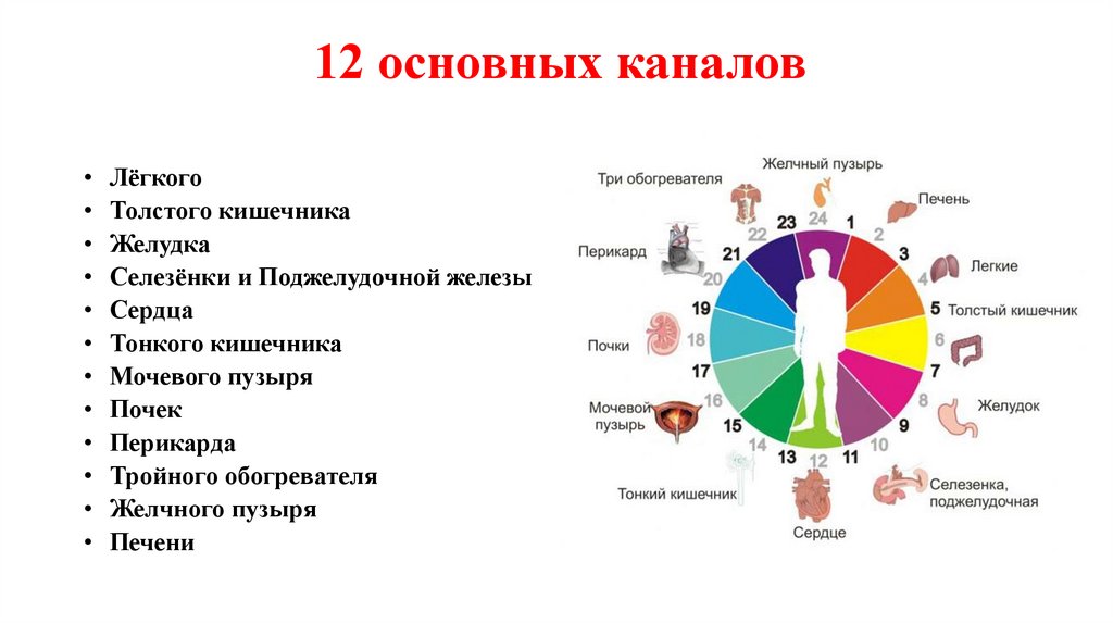12 основных каналов