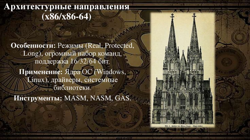 Архитектурные направления (x86/x86-64)