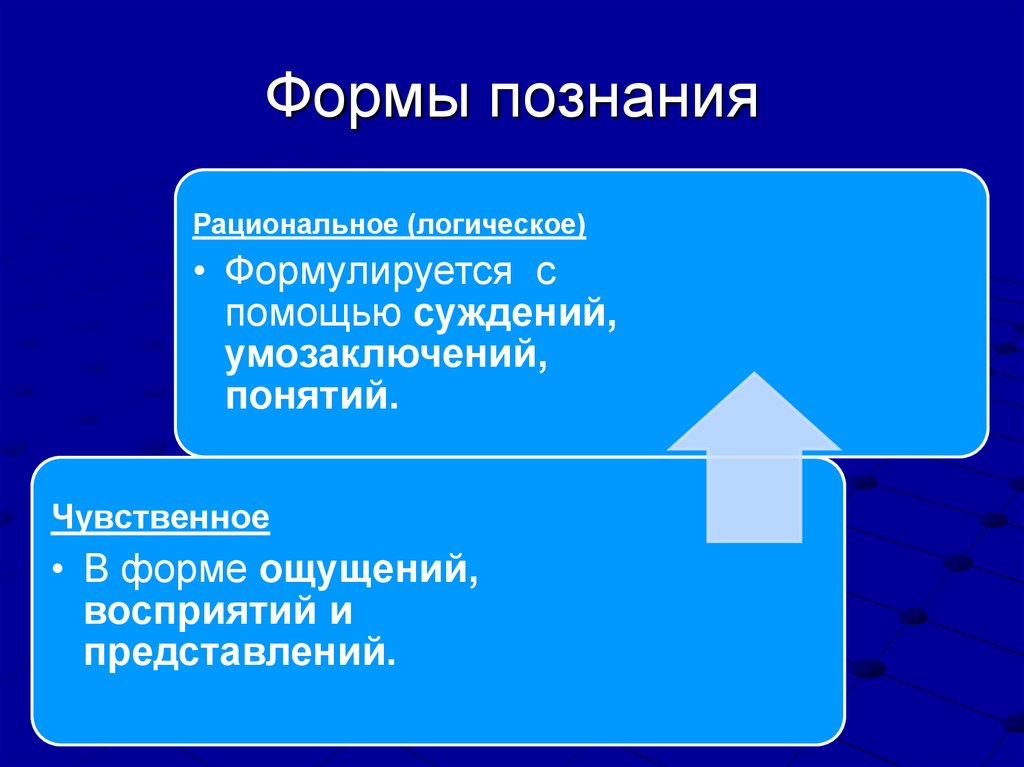 Формы познания
