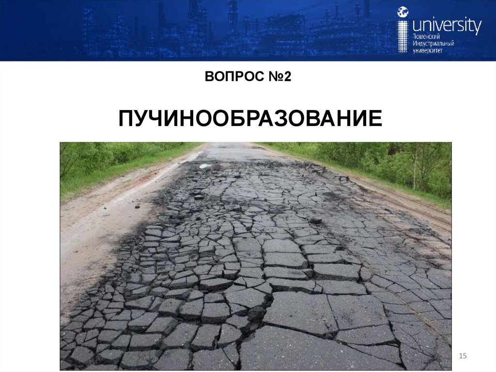 ВОПРОС №2 ПУЧИНООБРАЗОВАНИЕ