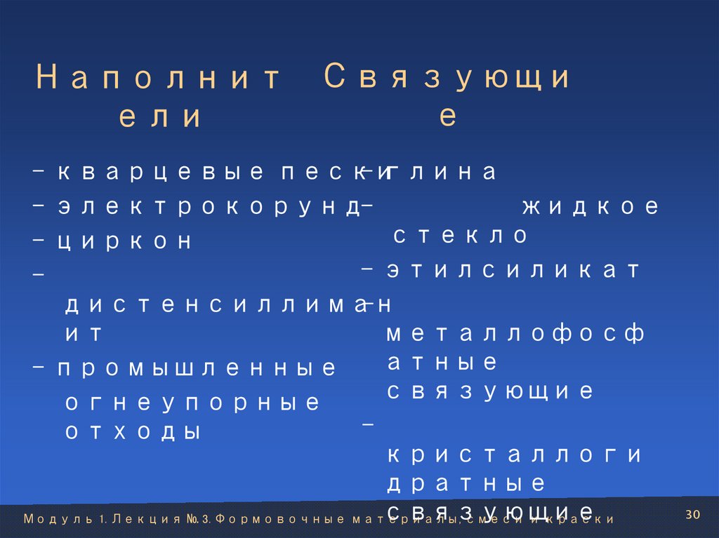 Наполнители