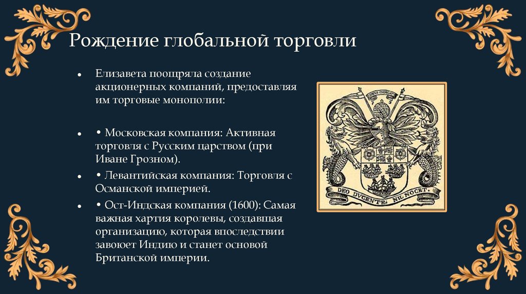 Рождение глобальной торговли