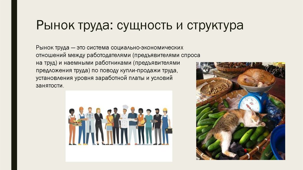 Рынок труда: сущность и структура