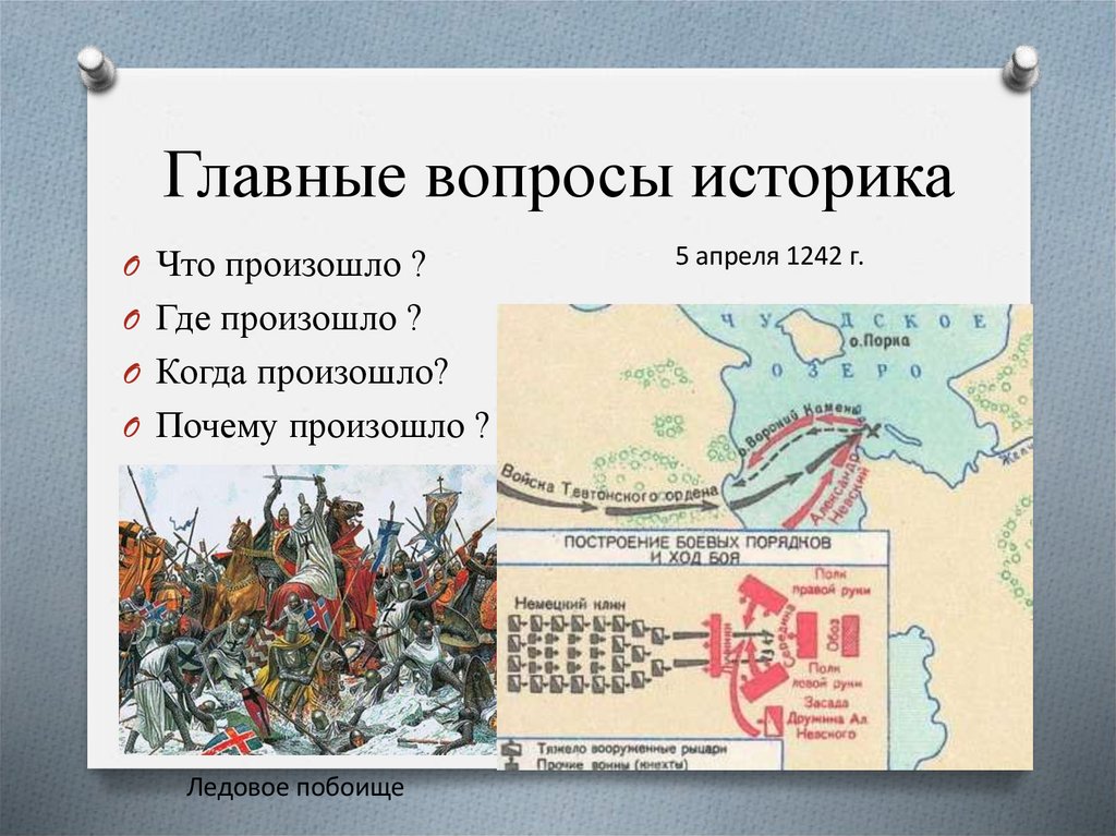 Главные вопросы историка