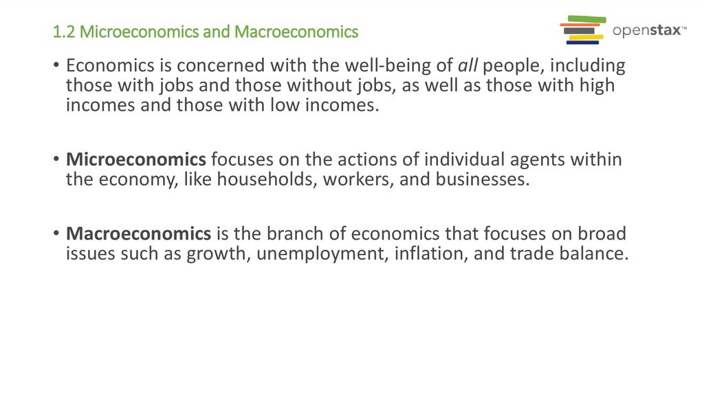 1.2 Microeconomics and Macroeconomics