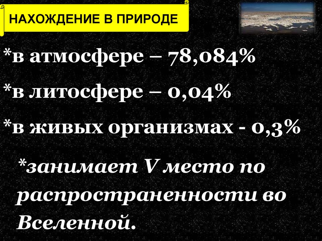 НАХОЖДЕНИЕ В ПРИРОДЕ